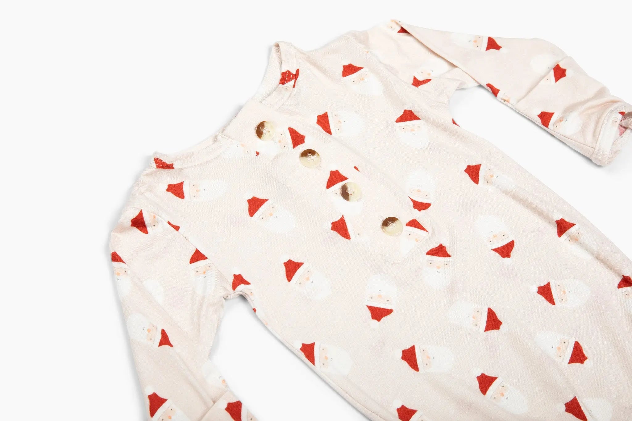 Newborn Baby Gown Set - Santa - Christmas Baby Clothes