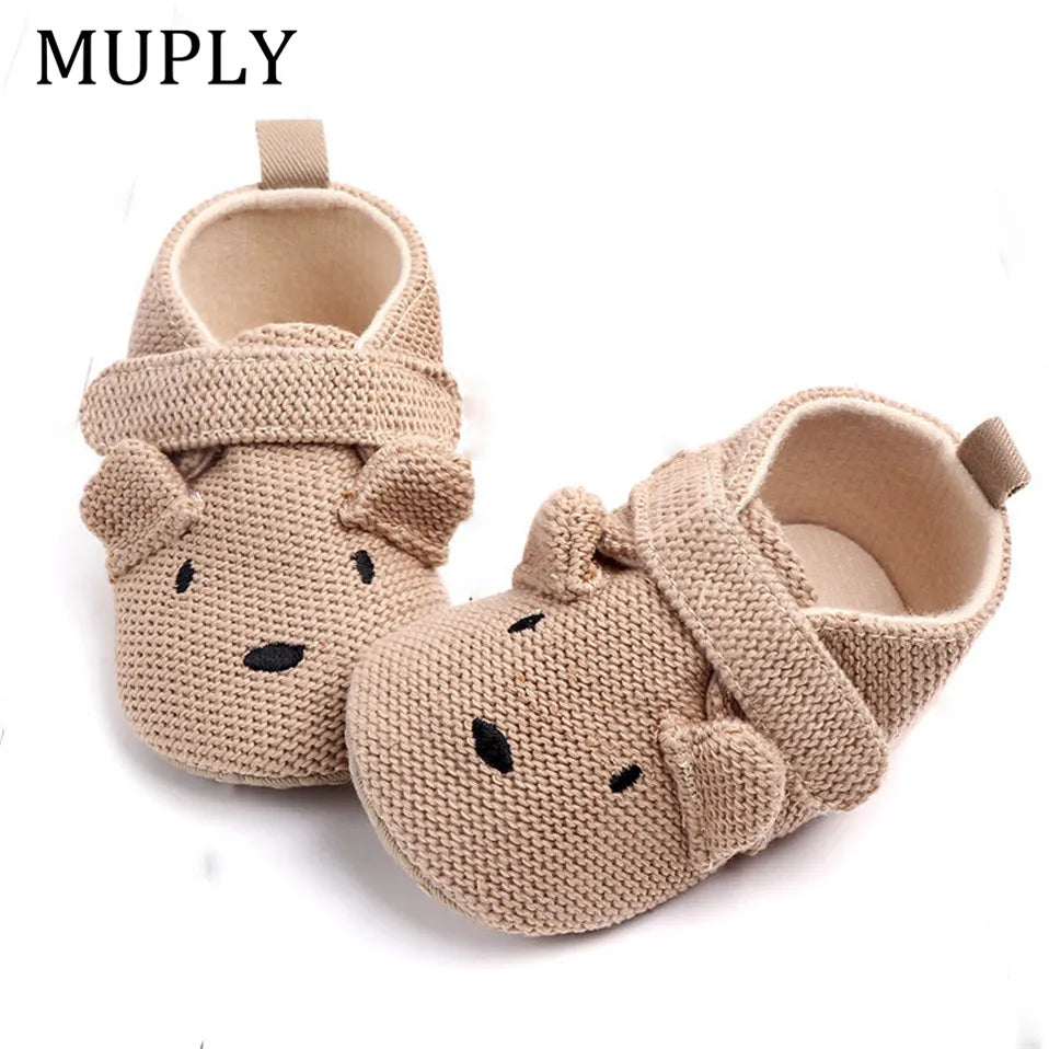Toddler / Newborn Animal Crib Shoes Infant Cartoon Soft Sole Non-Slip Cute Warm Animal Baby Shoes