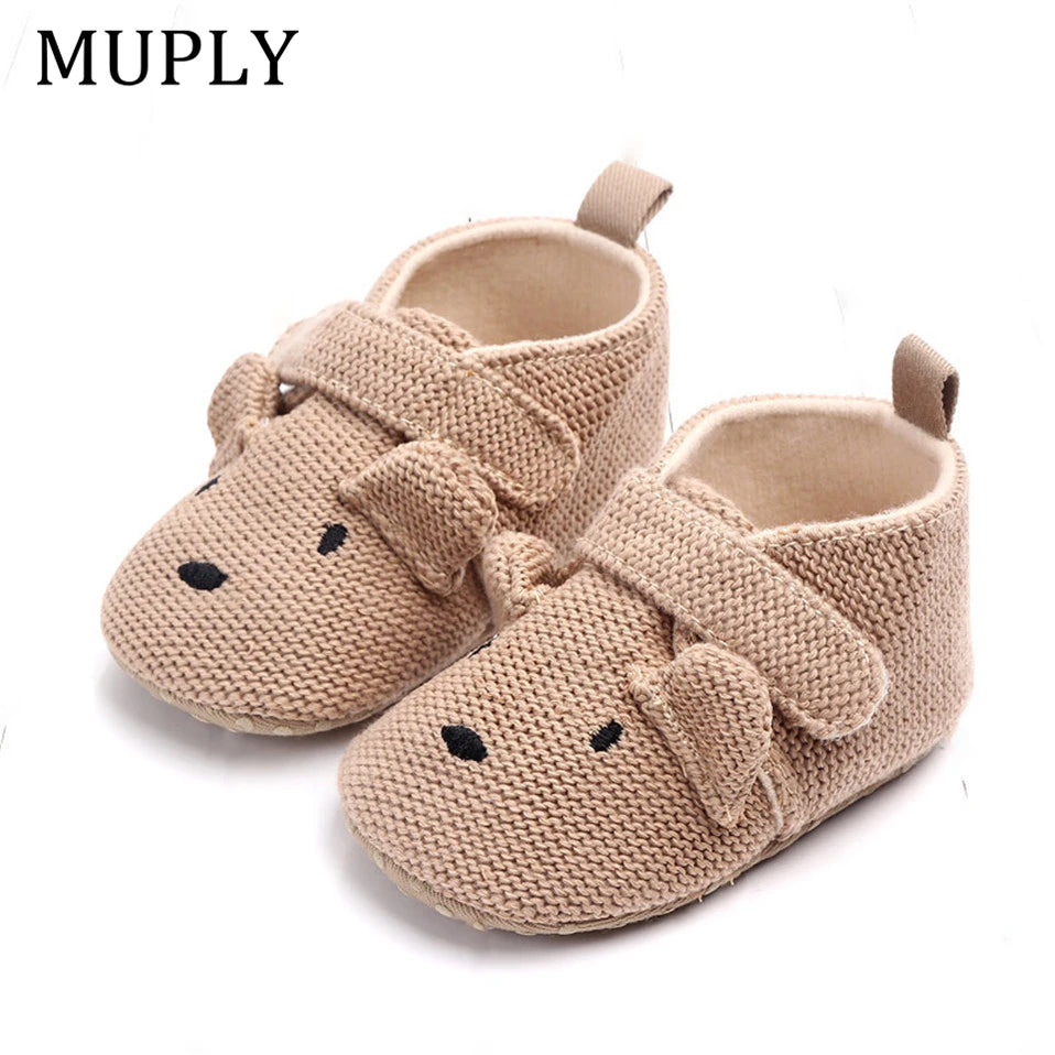 Toddler / Newborn Animal Crib Shoes Infant Cartoon Soft Sole Non-Slip Cute Warm Animal Baby Shoes