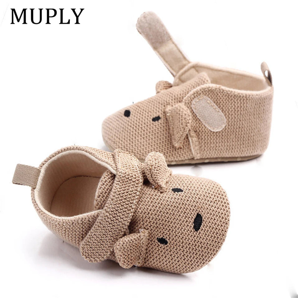 Toddler / Newborn Animal Crib Shoes Infant Cartoon Soft Sole Non-Slip Cute Warm Animal Baby Shoes