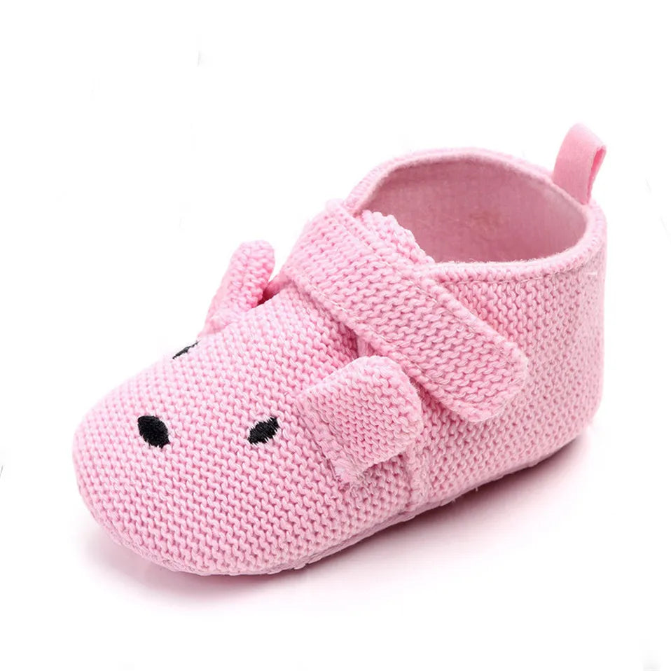 Toddler / Newborn Animal Crib Shoes Infant Cartoon Soft Sole Non-Slip Cute Warm Animal Baby Shoes