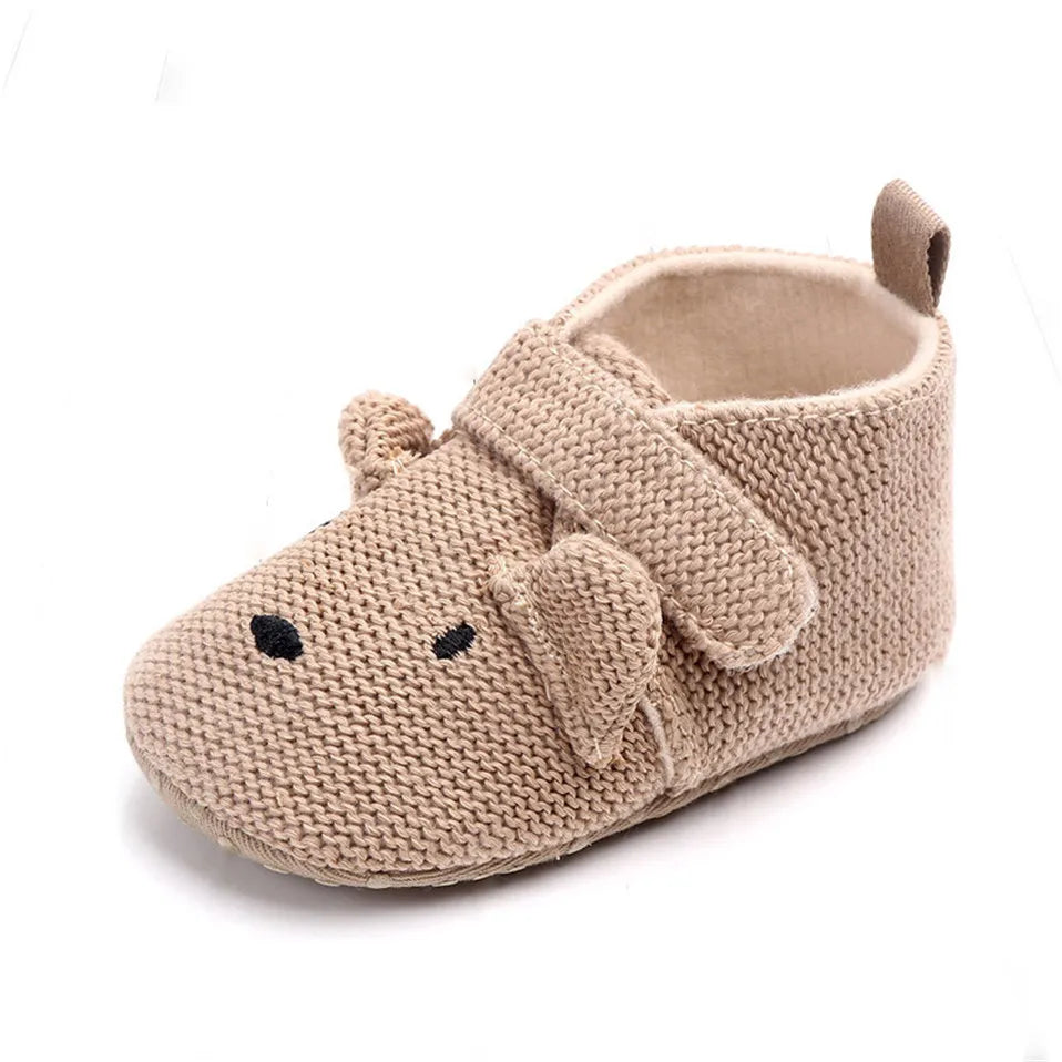 Toddler / Newborn Animal Crib Shoes Infant Cartoon Soft Sole Non-Slip Cute Warm Animal Baby Shoes