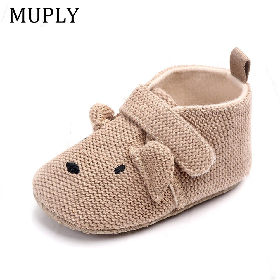 Toddler / Newborn Animal Crib Shoes Infant Cartoon Soft Sole Non-Slip Cute Warm Animal Baby Shoes