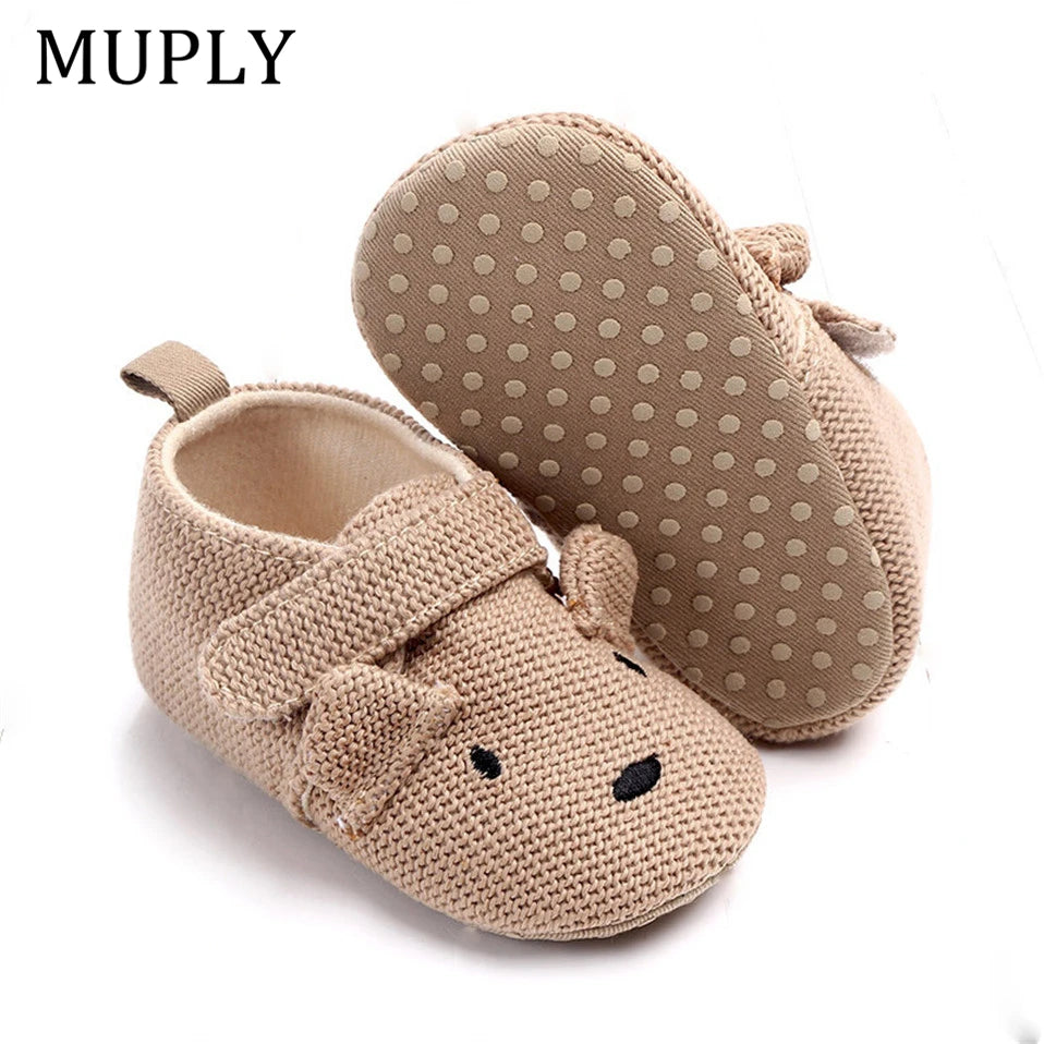 Toddler / Newborn Animal Crib Shoes Infant Cartoon Soft Sole Non-Slip Cute Warm Animal Baby Shoes