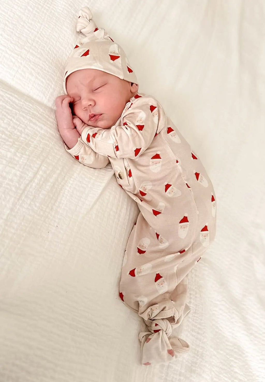 Newborn Baby Gown Set - Santa - Christmas Baby Clothes