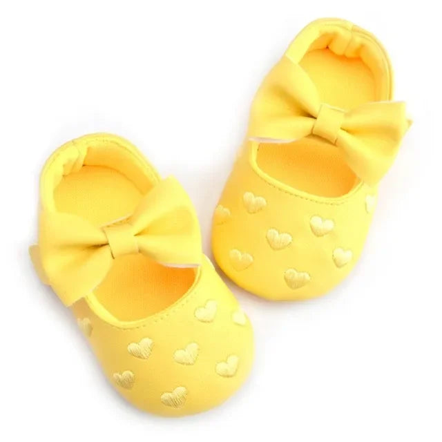 Baby PU Leather Baby Boy Girl Baby Moccasins Moccs Shoes Bow Fringe Soft Soled Non-Slip Footwear Crib Shoes
