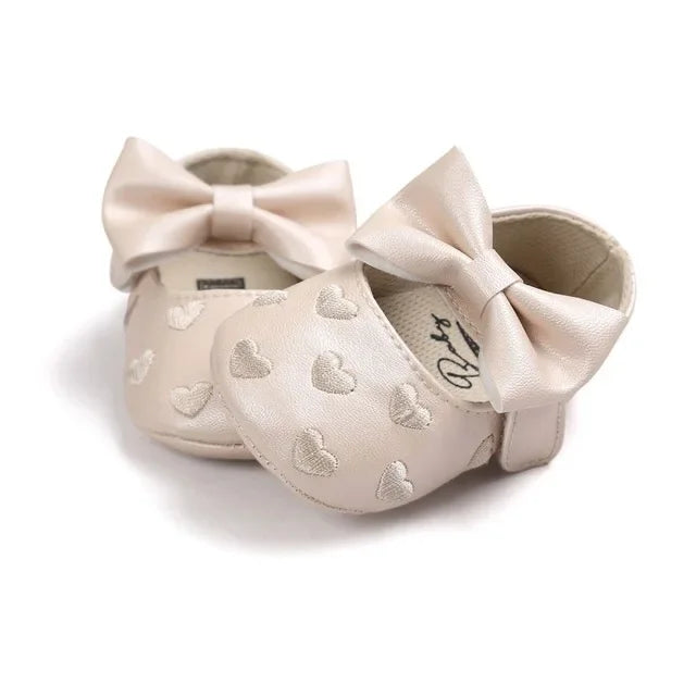 Baby PU Leather Baby Boy Girl Baby Moccasins Moccs Shoes Bow Fringe Soft Soled Non-Slip Footwear Crib Shoes